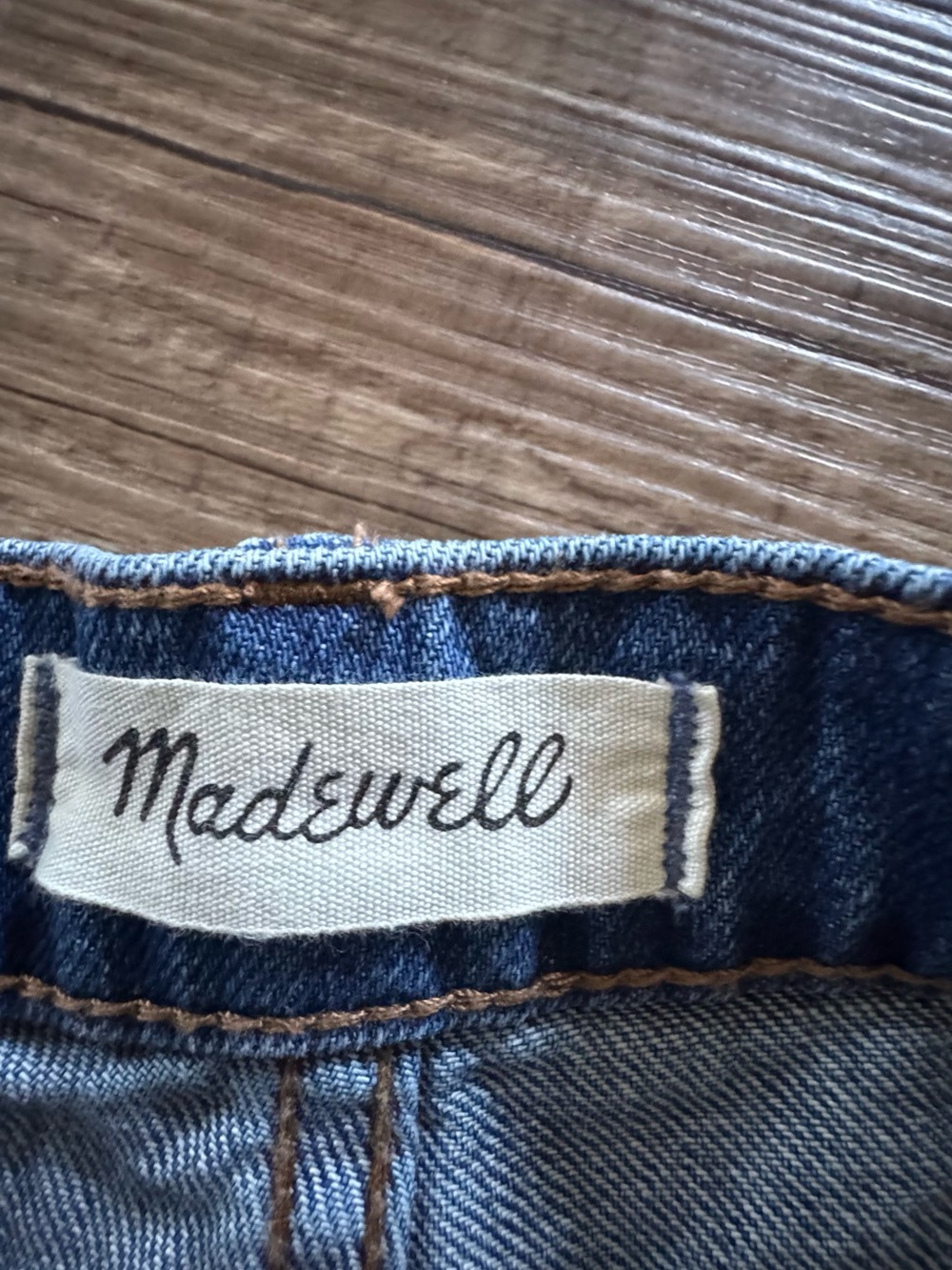 Madewell Denim A-Line Skirt with Frayed Hem - Picture 2 of 5